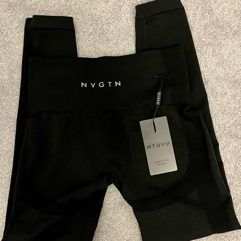 Black Performance Seamless Leggings - S